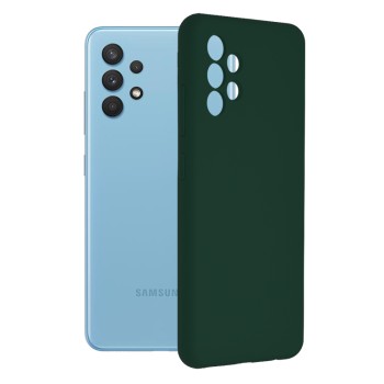 Husa pentru Samsung Galaxy A32 4G - Techsuit Soft Edge Silicone - Dark Green