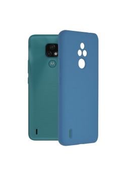 Husa pentru Motorola Moto E7 - Techsuit Soft Edge Silicone - Denim Blue