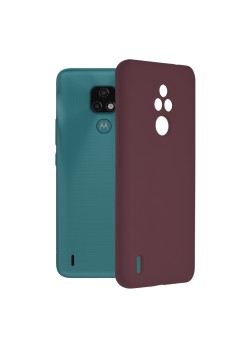 Husa pentru Motorola Moto E7 - Techsuit Soft Edge Silicone - Plum Violet