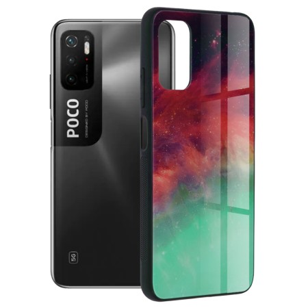 Husa pentru Xiaomi Redmi Note 10 5G / Poco M3 Pro 5G - Techsuit Glaze Series - Fiery Ocean