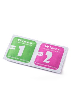 OEM - Classic Wet / Dry Napkins (PM2) for Screen Cleaning (25 pcs) - Green / Pink