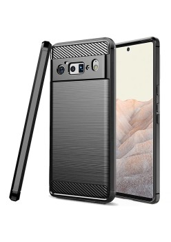 Husa pentru Google Pixel 6 Pro - Techsuit Carbon Silicone - Black