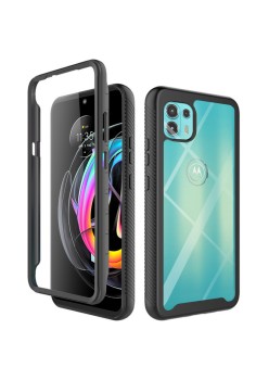 Husa pentru Motorola Edge 20 Lite + Folie - Techsuit Defense360 Pro - Black