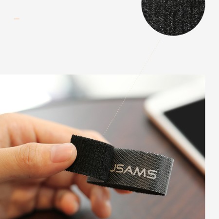 Organizator Cabluri Universal Velcro 2m - USAMS (US-ZB060) - Black