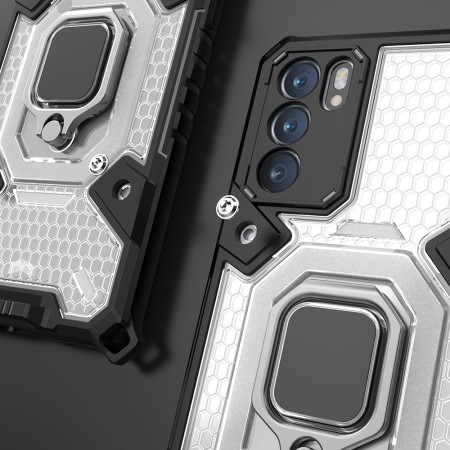 Husa pentru Oppo Reno6 5G - Techsuit Honeycomb Armor - Black