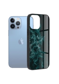 Husa pentru iPhone 13 Pro Max - Techsuit Glaze Series - Blue Nebula