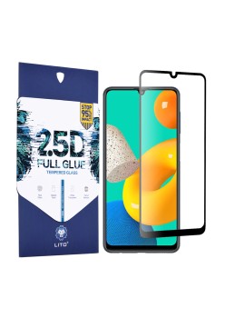 Folie pentru Samsung Galaxy M32 4G - Lito 2.5D FullGlue Glass - Black