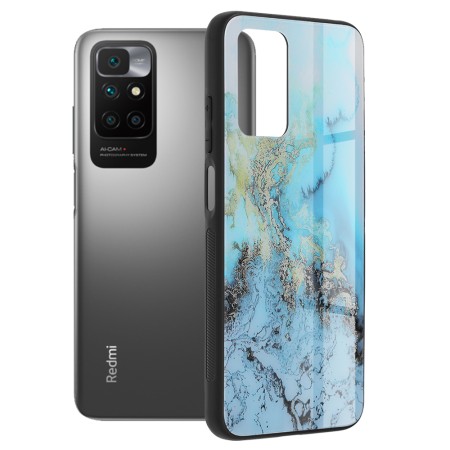 Husa pentru Xiaomi Redmi 10 / Redmi 10 2022 - Techsuit Glaze Series - Blue Ocean
