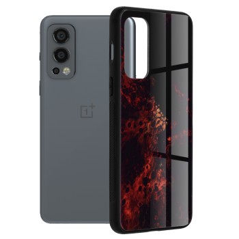 Husa pentru OnePlus Nord 2 5G - Techsuit Glaze Series - Red Nebula