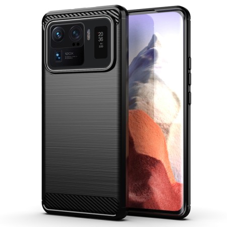 Husa pentru Xiaomi Mi 11 Ultra - Techsuit Carbon Silicone - Black