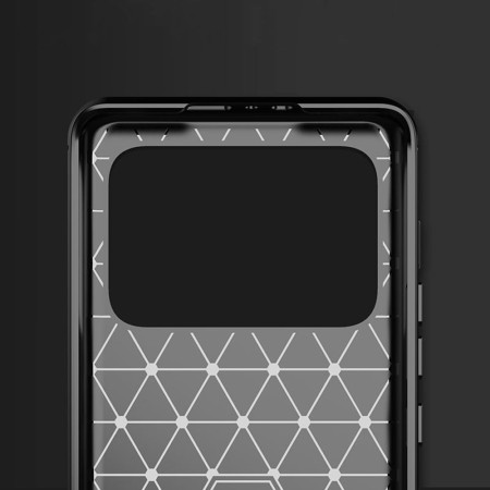 Husa pentru Xiaomi Mi 11 Ultra - Techsuit Carbon Silicone - Black