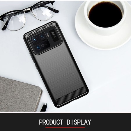Husa pentru Xiaomi Mi 11 Ultra - Techsuit Carbon Silicone - Black