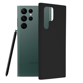 Husa pentru Samsung Galaxy S22 Ultra 5G - Techsuit Soft Edge Silicone - Black