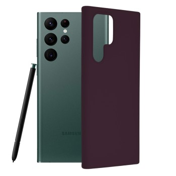Husa pentru Samsung Galaxy S22 Ultra 5G - Techsuit Soft Edge Silicone - Plum Violet