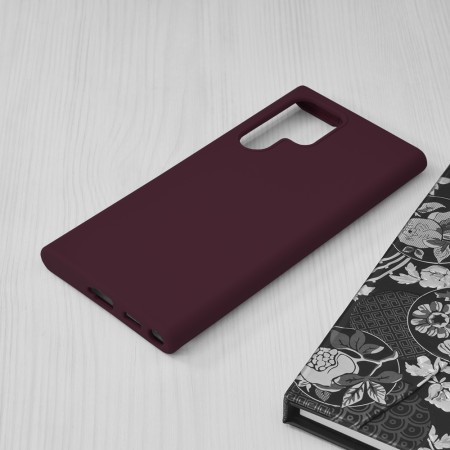 Husa pentru Samsung Galaxy S22 Ultra 5G - Techsuit Soft Edge Silicone - Plum Violet