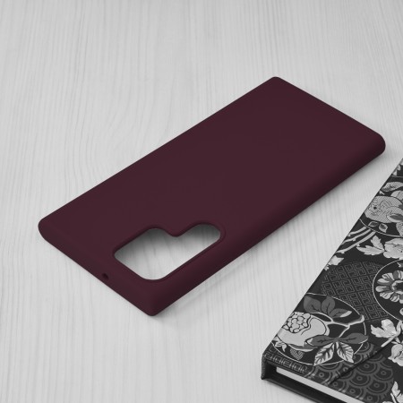 Husa pentru Samsung Galaxy S22 Ultra 5G - Techsuit Soft Edge Silicone - Plum Violet