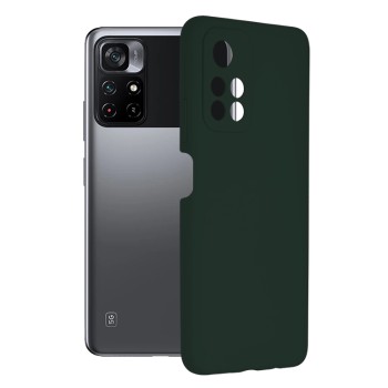 Husa pentru Xiaomi Poco M4 Pro 5G - Techsuit Soft Edge Silicone - Dark Green