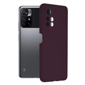 Husa pentru Xiaomi Poco M4 Pro 5G - Techsuit Soft Edge Silicone - Plum Violet