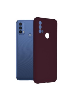 Husa pentru Motorola Moto E40 / Moto E30 - Techsuit Soft Edge Silicone - Plum Violet
