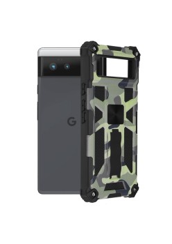 Husa pentru Google Pixel 6 - Techsuit Blazor Series - Camo Lime