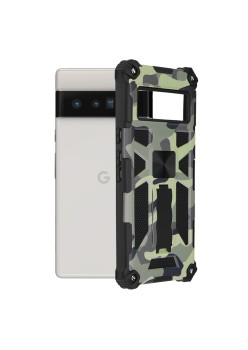 Husa pentru Google Pixel 6 Pro - Techsuit Blazor Series - Camo Lime