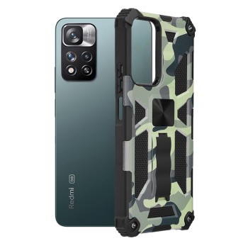 Husa pentru Xiaomi Redmi Note 11 Pro+ 5G - Techsuit Blazor Series - Camo Lime