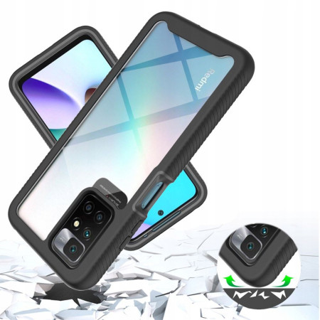 Husa 360 DefencePro compatibila Xiaomi Redmi 10 / Redmi 10 2022, Black