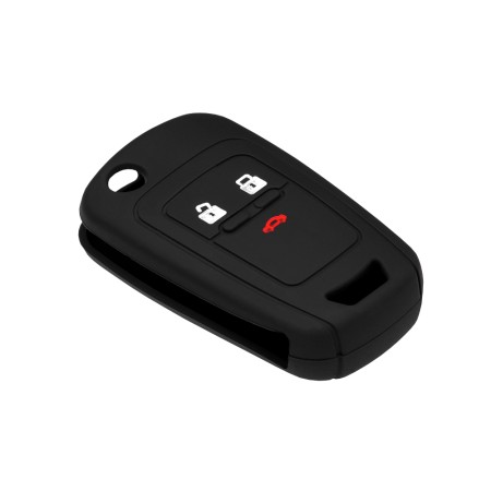 Husa pentru cheie Chevrolet Aveo, Cruze, Spark - Techsuit Car Key Case (1013.01) - Black