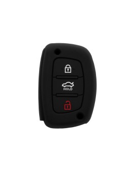 Husa pentru cheie Hyundai Creta, Verna, ix25, ix35 - Techsuit Car Key Case (1007.05) - Black