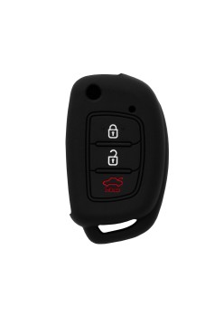Husa pentru cheie Hyundai Santa Fe, Sonata - Techsuit Car Key Case (1007.07) - Black