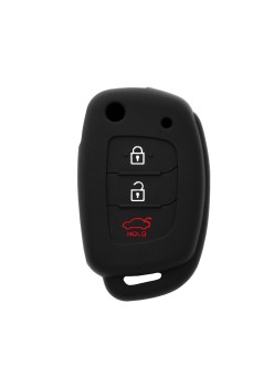 Husa pentru cheie Hyundai Tucson, Accent, Santa Fe - Techsuit Car Key Case (1007.01) - Black