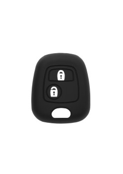 Husa pentru cheie Peugeot 1007, Citroen Berlingo - Techsuit Car Key Case (1002.03) - Black