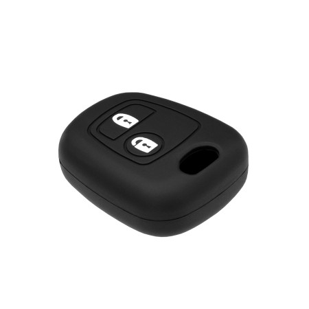 Husa pentru cheie Peugeot 1007, Citroen Berlingo - Techsuit Car Key Case (1002.03) - Black