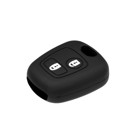 Husa pentru cheie Peugeot 1007, Citroen Berlingo - Techsuit Car Key Case (1002.03) - Black