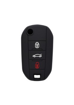 Husa pentru cheie Peugeot 2008, Citroen C4 Cactus - Techsuit Car Key Case (1002.04) - Black