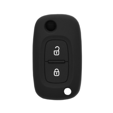 Husa pentru cheie Renault Clio, Kangoo, Master - Techsuit Car Key Case (1010.06) - Black