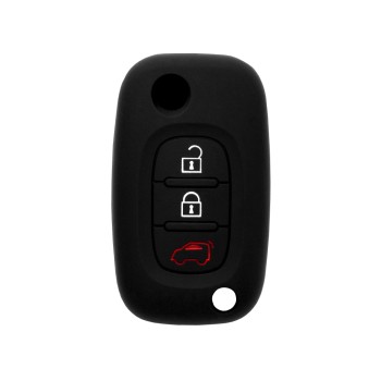 Husa pentru cheie Smart Forfour (2015, 2016, 2017) - Techsuit Car Key Case (1008.05) - Black