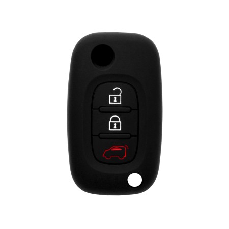Husa pentru cheie Smart Forfour (2015, 2016, 2017) - Techsuit Car Key Case (1008.05) - Black