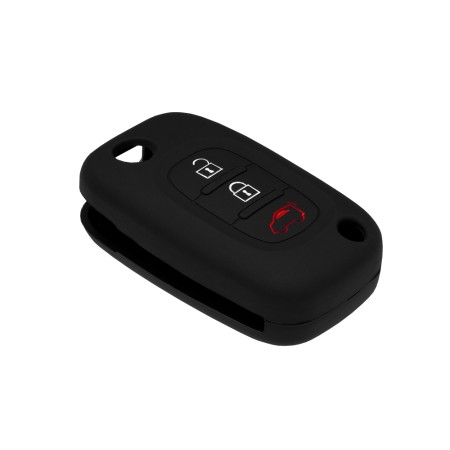 Husa pentru cheie Smart Forfour (2015, 2016, 2017) - Techsuit Car Key Case (1008.05) - Black