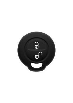 Husa pentru cheie Smart Forfour W454/Mitsubishi Colt, Carisma - Techsuit Car Key Case (1001.11) - Black