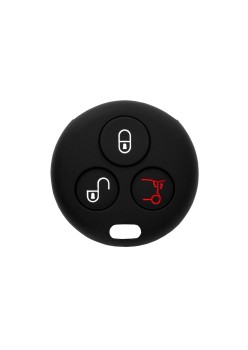 Husa pentru cheie Smart Fortwo,/Forfour (450, 451, 452) City - Techsuit Car Key Case (1008.10) - Black