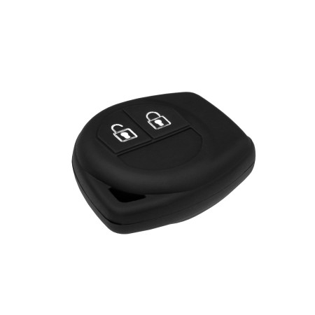 Husa pentru cheie Suzuki Vitara/Opel/Vauxhall Agila/Fiat Sedici/Nissan Pixo - Techsuit Car Key Case (1018.01) - Black