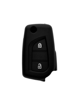 Husa pentru cheie Toyota Aygo, RAV4/Citroen C1/Peugeot 108 - Techsuit Car Key Case (1015.02) - Black