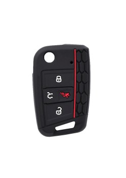 Husa pentru cheie VW Golf, Polo - Techsuit Car Key Case (2001.16) - Red