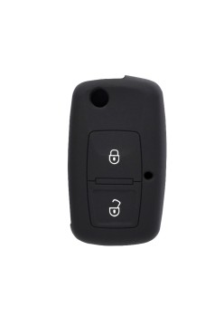 Husa pentru cheie VW Scirocco, Lupo/Skoda Octavia/Seat Cordoba - Techsuit Car Key Case (1001.04) - Black