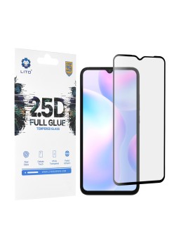 Folie pentru Xiaomi Redmi 9A / Redmi 9AT / Redmi 9C / Redmi 9C NFC / Redmi 10A - Lito 2.5D FullGlue Glass - Black