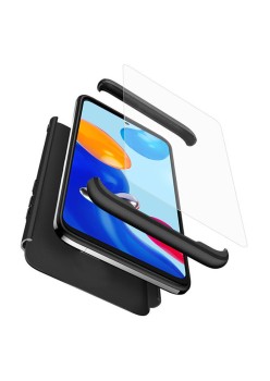 Husa pentru Xiaomi Redmi Note 11 / Note 11S + Folie - GKK 360 - Black