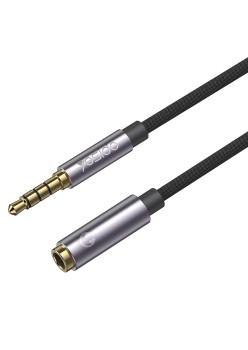 Cablu Audio Adaptor Jack la Jack 1m - Yesido (YAU26) - Black