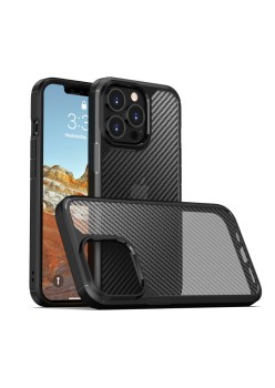 Husa pentru iPhone 13 Pro Max - Techsuit Carbon Fuse - Black