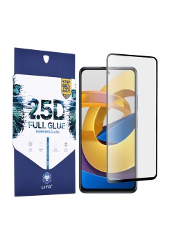 Folie pentru Xiaomi Poco M4 Pro 5G - Lito 2.5D FullGlue Glass - Black